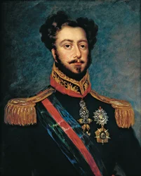 Portrait de Dom Pedro, Duc de Bragance après John Simpson 1834